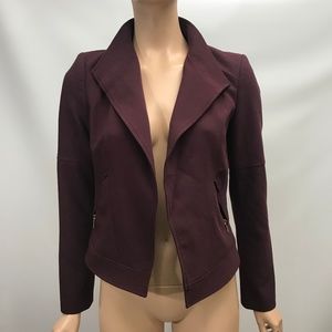White House Black Market Maroon Purple Blazer 2